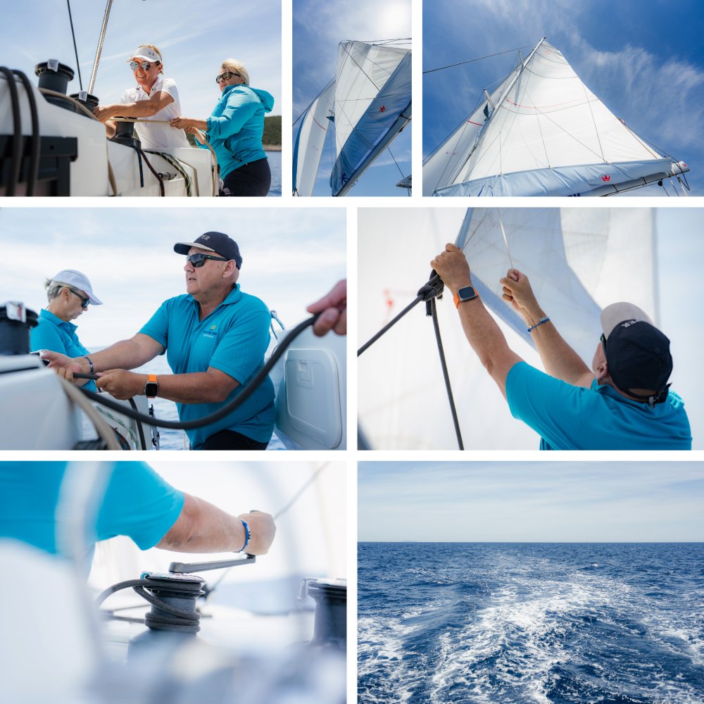Segeln mit dem Katamaran auf der offenen Adria in Kroatien mit Skipper und Crew