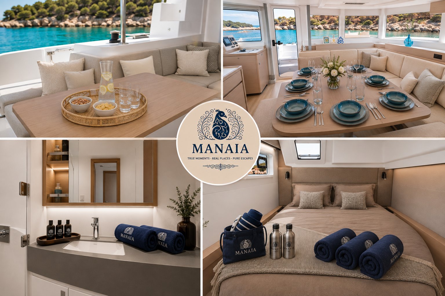 Salon, Kabine und hochwertige Ausstattung der Lagoon 47 MANAIA
