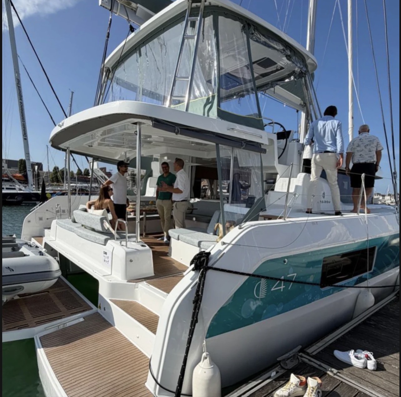 Lagoon 47 Catamaran at Cannes Boatshow Lagoon 47 Catamaran at Cannes Boatshow